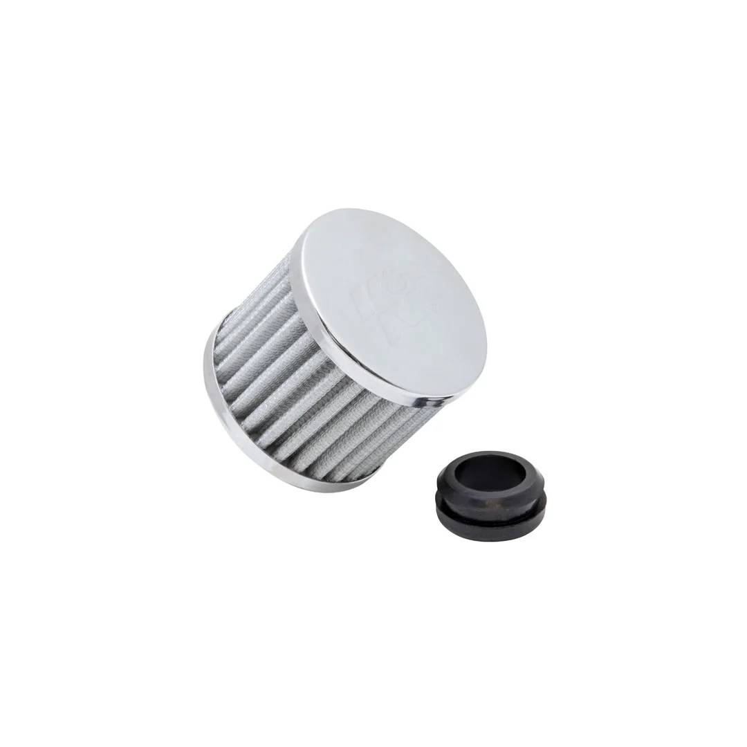 K&N Breather 1in Flg W/1in-1/4in Grmt 3in od X 2-3/8in h