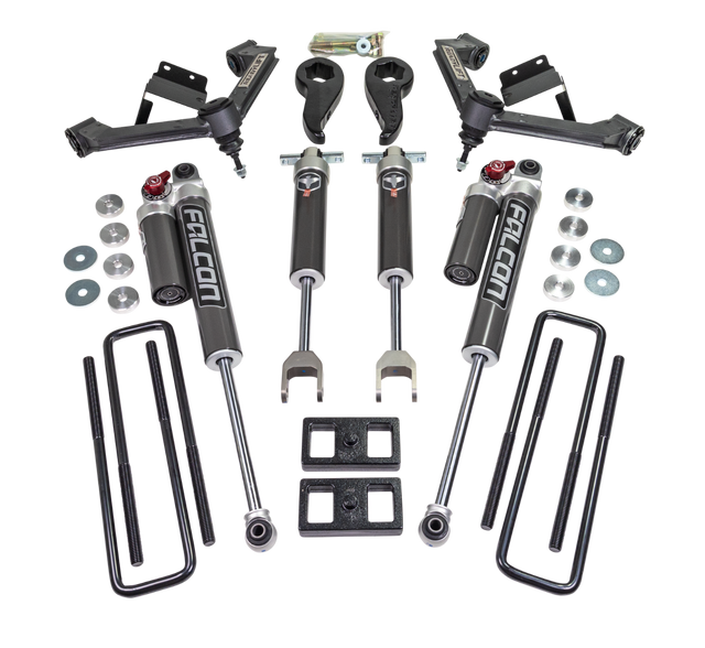 ReadyLIFT 62-30360 - 2020-2024 Chevrolet/GMC 2500HD/3500HD 3'' SST 2.1 Lift Kit with Fabricated Control Arms and Falcon 2.1 Monotube Shocks