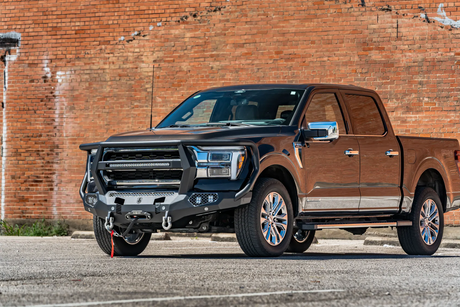 Road Armor 2024-2026 Ford F-150 Evolution Front Winch Bumper Reaper Guard - Texture Black