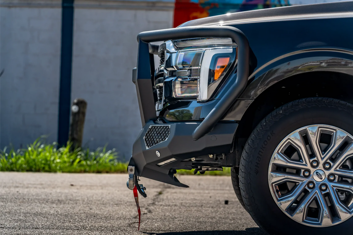 Road Armor 2024-2026 Ford F-150 Evolution Front Winch Bumper Reaper Guard - Texture Black