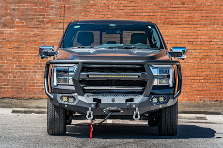 Road Armor 2024-2026 Ford F-150 Evolution Front Winch Bumper Reaper Guard - Texture Black