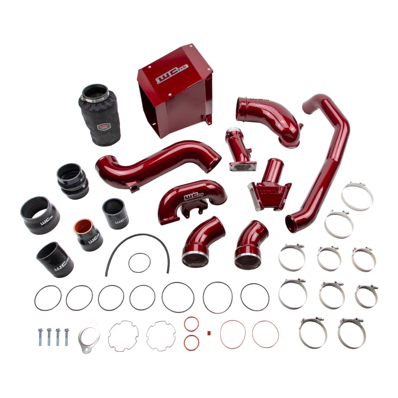 Wehrli 06-07 Chevrolet Duramax 6.6L LBZ Stage 2 High Flow Intake Bundle Kit - WCFab Red