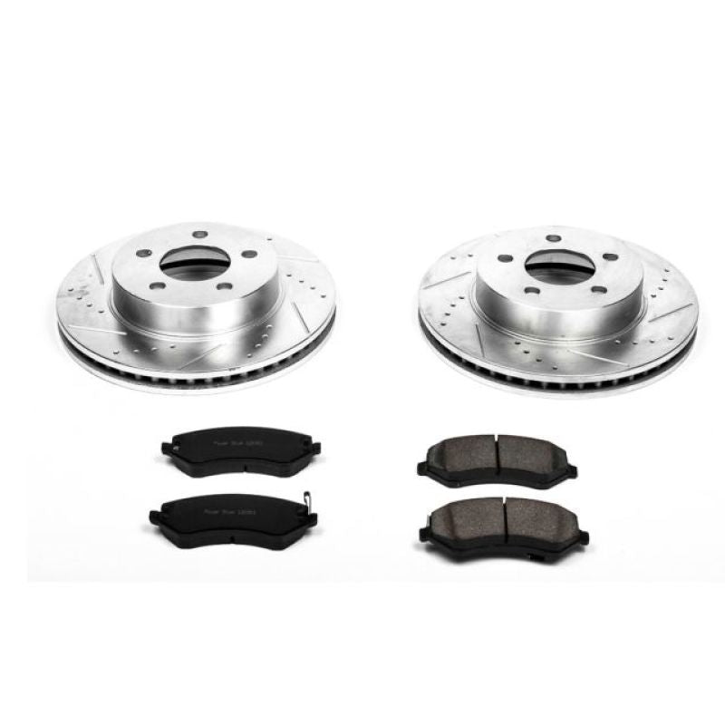 Power Stop 02-07 Jeep Liberty Front Z23 Evolution Sport Brake Kit