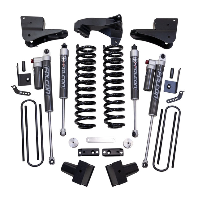 ReadyLIFT 63-23440 - 2023-2026 Ford F250/F350 Diesel  4'' Coil Spring Lift Kit with Falcon 2.1 Front/Rear Shocks, Radius Drops, and Front Track Bar Bracket