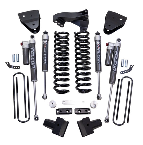 ReadyLIFT 63-27440 - 2017-2022 Ford F250/F350 Diesel  4'' Coil Spring Lift Kit with Falcon 2.1 Front/Rear Shocks, Radius Drops, and Front Track Bar Bracket