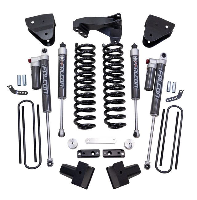 ReadyLIFT 63-27440 - 2017-2022 Ford F250/F350 Diesel  4'' Coil Spring Lift Kit with Falcon 2.1 Front/Rear Shocks, Radius Drops, and Front Track Bar Bracket