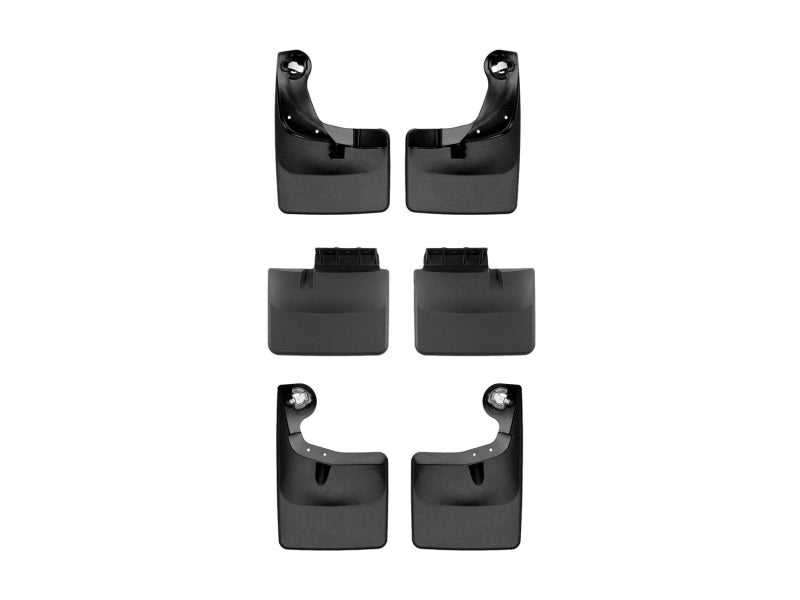 WeatherTech 2025 Ford F-150 Front & Rear No Drill MudFlaps - Black
