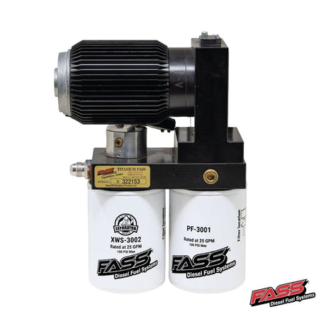 FASS No-Drop Series Plus unit with finned motor heat sink, XWS-3002 water separator and PF-3001 particulate filter