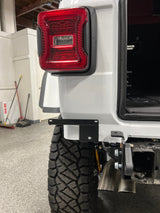 EVO MFG 2018-2024 Jeep Wrangler JL Body License Plate Mount Holder, Left Side Black