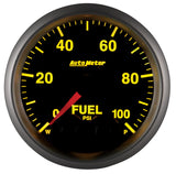 Autometer Elite 52mm 0-100 PSI Fuel Pressure Peak & Warn w/ Electronic Control Gauge