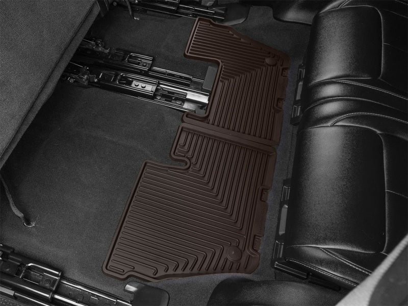 WeatherTech 21-23 Jeep Grand Cherokee L Rear Rubber Mats - Cocoa