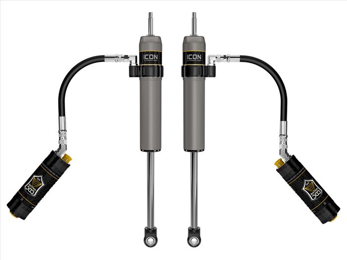 ICON 2023-2024 Ford F-250/F-350 Super Duty 4WD, 4.5 Lift, Front, V.S. 2.5 Aluminum Series Shocks, Remote Reservoir w/ CDCV, Pair