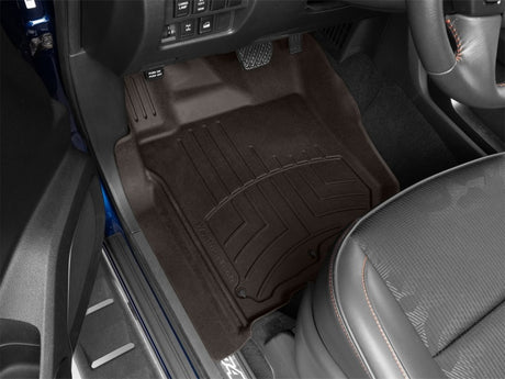 WeatherTech 17-23 Nissan Titan CC (Incl. 17-21 KC w/FR Seat Heat Vnt) Front FloorLiner HP - Cocoa