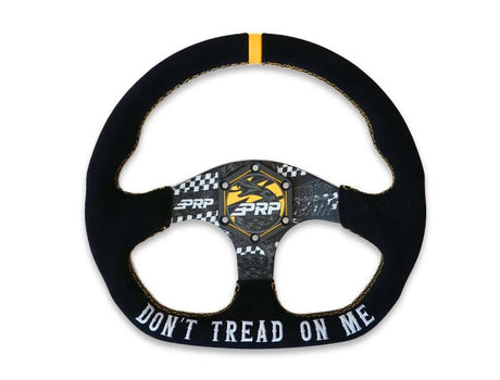 PRP Dont Tread on Me Comp-R Suede Steering Wheel (D-Shaped)