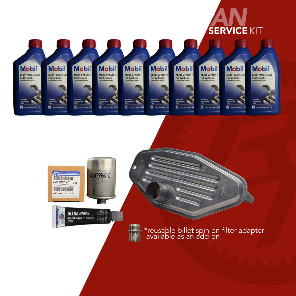 68RFE SERVICE KIT - STOCK PAN
