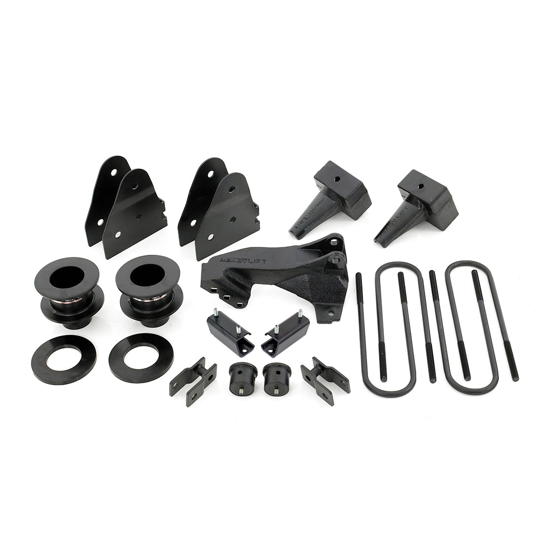 ReadyLIFT 69-2538 - 2011-2016 Ford F250/F350/F450 3.5'' SST Lift Kit with 5'' Rear Tapered Blocks - 1 Piece Drive Shaft without Shocks