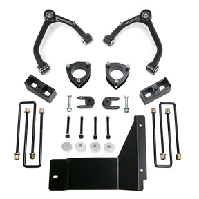 ReadyLIFT 69-3485 - 2007-2013 Chevrolet/GMC 1500 4'' SST Lift Kit Front with 3'' Rear Blocks with Upper Control Arms for Cast Steel OE Upper Control Arms without Shocks