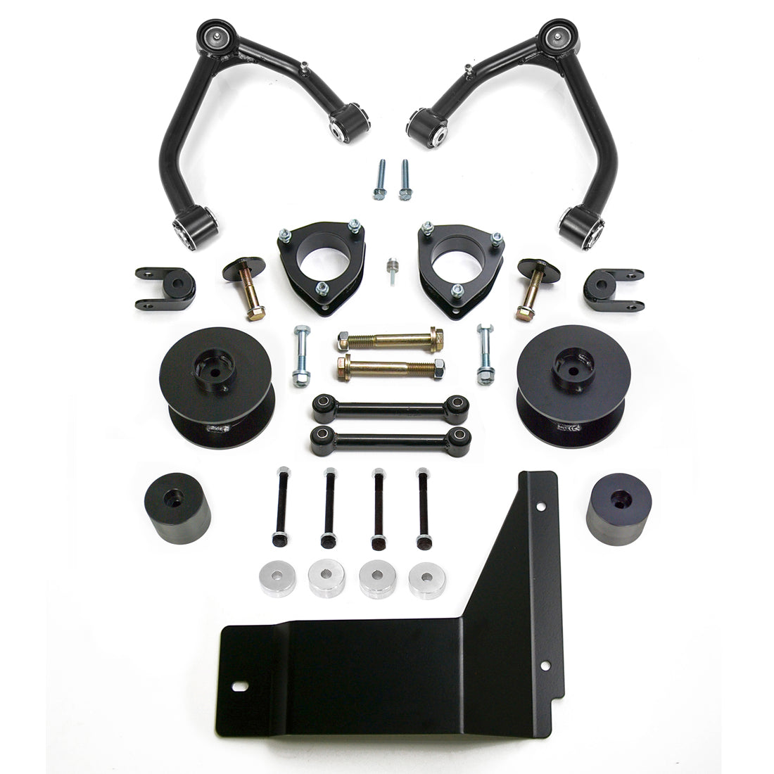 ReadyLIFT 69-3495 - 2007-2014 Chevrolet/GMC Tahoe/Suburban/Yukon  Xl 4'' SST Lift Kit with 3'' Rear Spacer Upper Control Arms for Factory Steel OE Upper Control Arms without Shocks