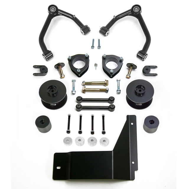 ReadyLIFT 69-3495 - 2007-2014 Chevrolet/GMC Tahoe/Suburban/Yukon  Xl 4'' SST Lift Kit with 3'' Rear Spacer Upper Control Arms for Factory Steel OE Upper Control Arms without Shocks