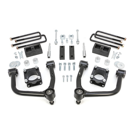 ReadyLIFT 69-5475 - 2007-2021 Toyota Tundra 4.0'' SST Lift Kit Front with 2'' Rear with Upper Control Arms without Shocks