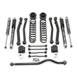 ReadyLIFT 69-6041 - 2020-2025 Jeep Jt Gladiator 4'' Terrain Flex 4-Arm Kit with Falcon 2.1 Shocks (includes front track bar)