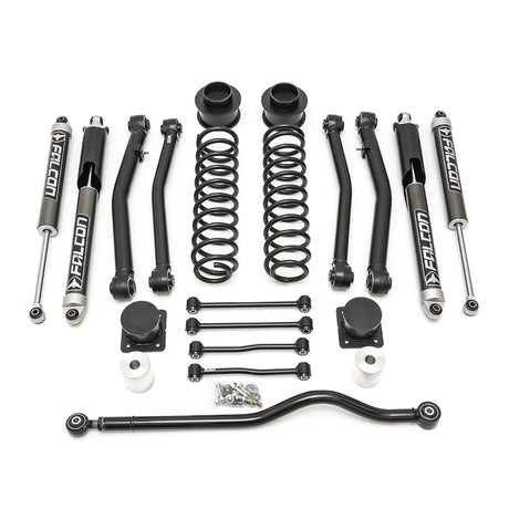 ReadyLIFT 69-6041 - 2020-2025 Jeep Jt Gladiator 4'' Terrain Flex 4-Arm Kit with Falcon 2.1 Shocks (includes front track bar)