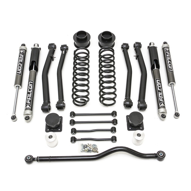 ReadyLIFT 69-6041 - 2020-2025 Jeep Jt Gladiator 4'' Terrain Flex 4-Arm Kit with Falcon 2.1 Shocks (includes front track bar)