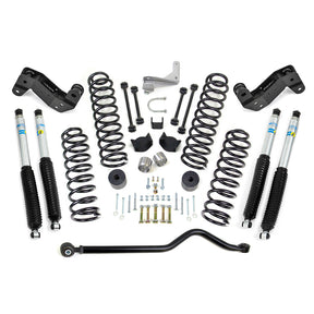 ReadyLIFT 69-6404 - 2017-2018 Jeep JK 4'' Coil Spring Kit with Adjustable Track Bar, Caster Correction Bracket, Exhaust Spacer with Bilstein Shocks