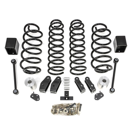 ReadyLIFT 69-6827 - 2018-2025 Jeep JL Wrangler Rubicon 2.5'' Coil Spring Lift Kit (black spring w/ shock extensions)