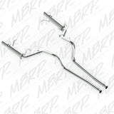 MBRP 11-14 Ford Mustang GT 5.0L Dual Split Rear Race Version AL 3in Cat Back Exhaust System