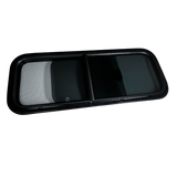 CRL Glass Slider Window w/ Clamp Ring (Driver Side) for Sprinter Van Wideout