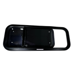 Acrylic Slider Window w/ Clamp Ring (Passenger Side) for Sprinter Van Wideout