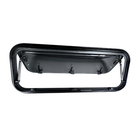 CRL Glass Awning Window w/ Clamp Ring (Driver Side) for Sprinter Van Wideout