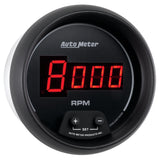 AutoMeter Gauge Tach 3-3/8in. 10K RPM In-Dash Digital Black Dial W/ Red Led