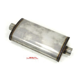 JBA Universal Dual Core 304SS Muffler 22x11x6 3in Inlet Diameter