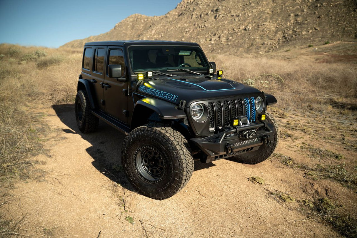 DV8 Offroad 21-23 Jeep Wrangler JL 4XE Dual Light Pod Mounts