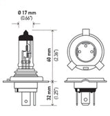 Hella Bulb 9003/HB2 12V 60/55W P43t LONG LIFE