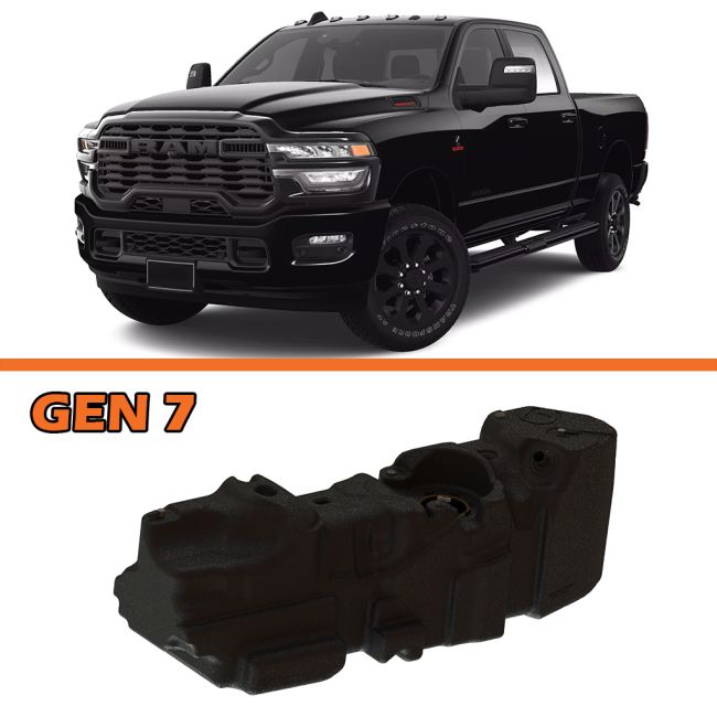 Titan Fuel Tanks 25-26 RAM 2500/3500 Cummins 4WD Crew Cab Short Bed 52 Gallon XXL Mid-Ship Fuel Tank