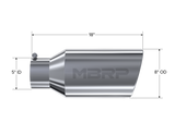 MBRP Universal Tip 8in OD Rolled End 5in Inlet 18in Length T304