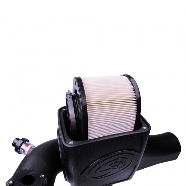 Cold Air Intake For 03-07 Ford F250 F350 F450 F550 V8-6.0L Powerstroke Dry Extendable White S&B