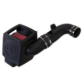 Cold Air Intake For 11-16 Chevrolet Silverado GMC Sierra V8-6.6L LML Duramax Cotton Cleanable Red S&B
