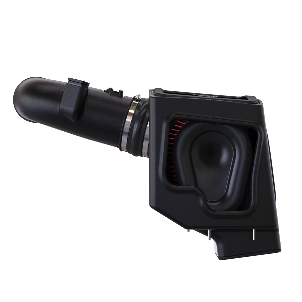 Cold Air Intake For 11-16 Chevrolet Silverado GMC Sierra V8-6.6L LML Duramax Cotton Cleanable Red S&B