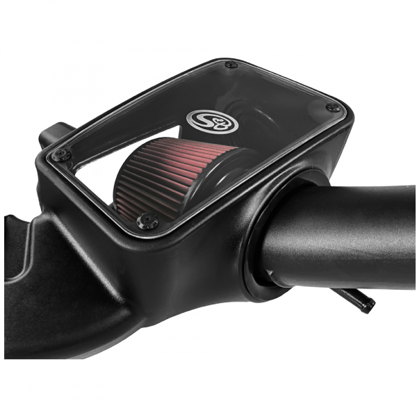 Cold Air Intake For 09-18 Dodge Ram 1500/ 2500/ 3500 Hemi V8-5.7L Cotton Cleanable Red S&B