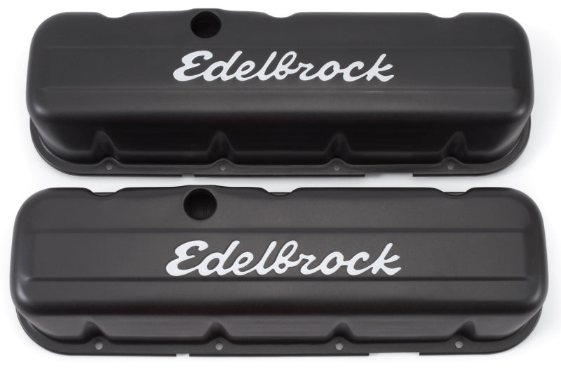 Edelbrock Valve Cover Signature Series Chevrolet 1965 and Later 396-502 V8 Tall Black