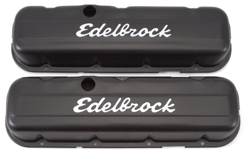 Edelbrock Valve Cover Signature Series Chevrolet 1965 and Later 396-502 V8 Low Black