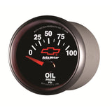 Autometer Oil Pressure 2-1/16, 0-100 PSI - Red Bowtie