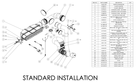 Particle Separator for 2023-2026 Speed UTV "El Jefe"
