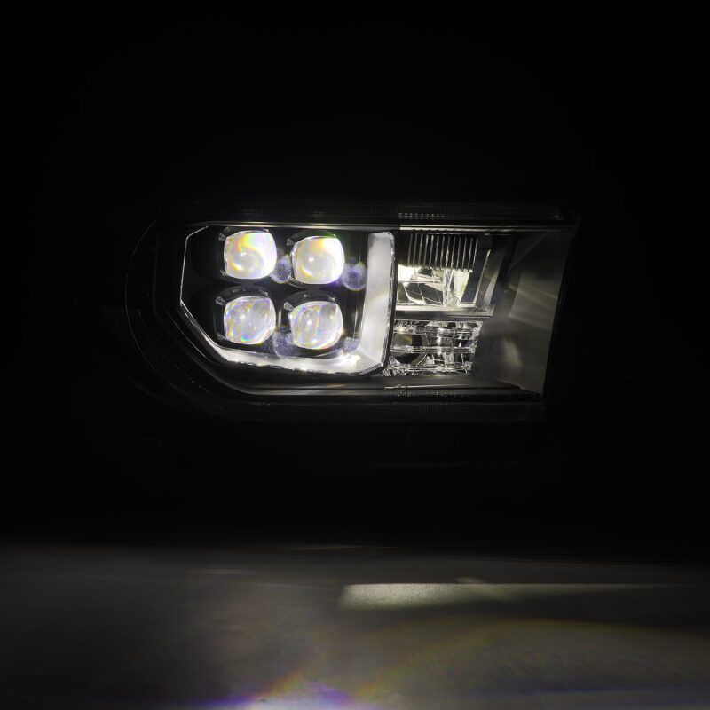 AlphaRex 07-13 Toyota Tundra / 08-17 Sequoia NOVA LED Proj HL Black w/Actv Light Seq. Sig + DRL