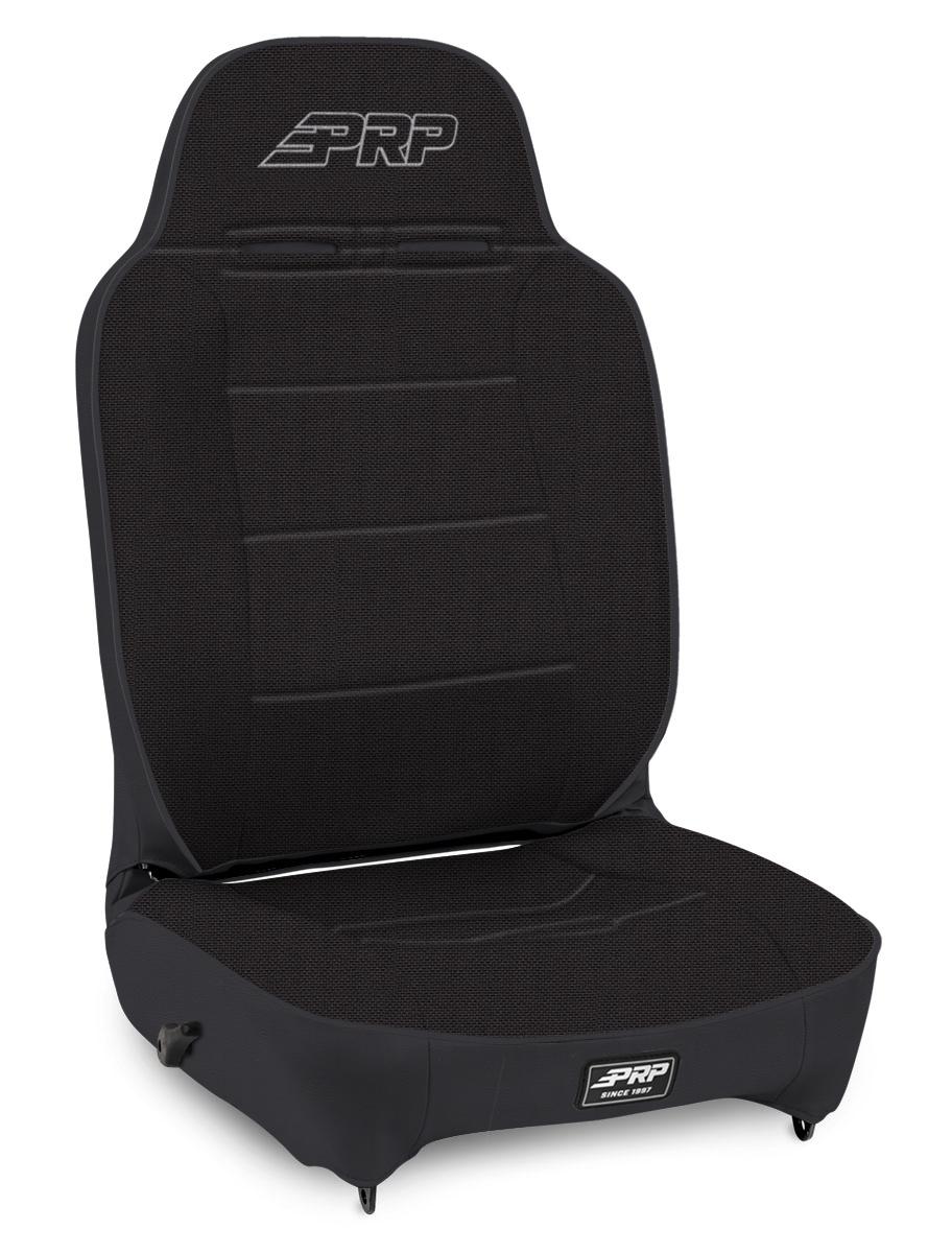 PRP Enduro High Back Reclining Suspension Seat, Passenger Side; all black