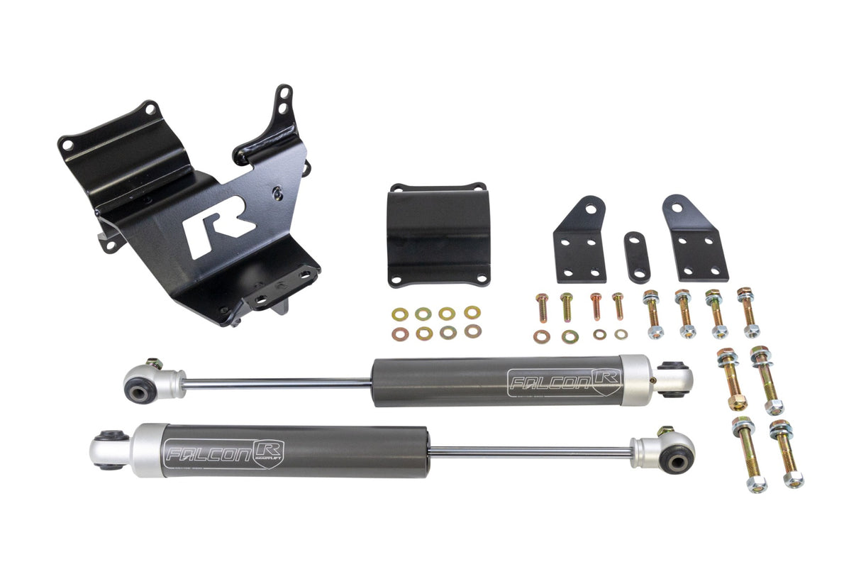 ReadyLIFT 77-23200 - 2005-2026 Ford F250/ F350 8-Lug Dual Steering Stabilizer with Falcons